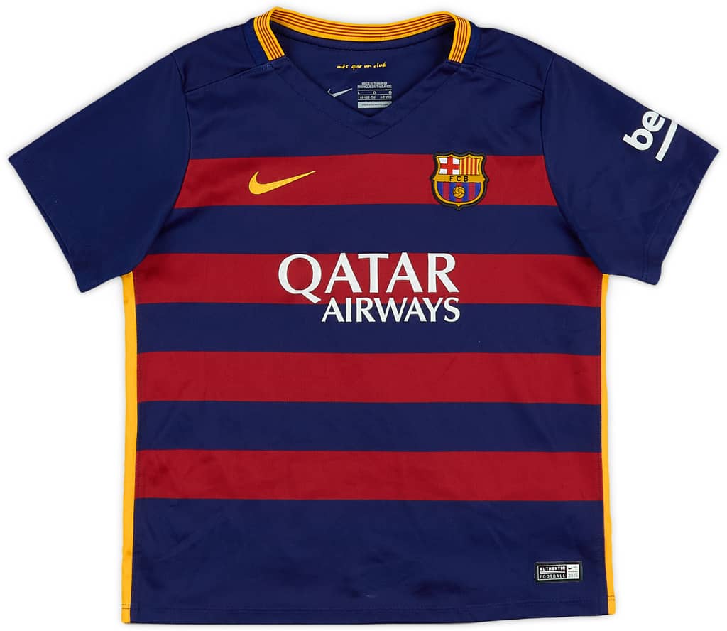 2015-16 Barcelona Home Shirt - 8/10 - (6-7 Years)