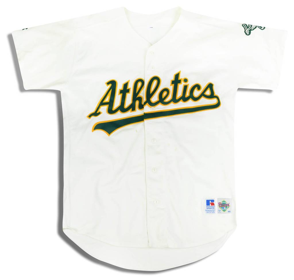1995-96 Oakland Athletics Russell Athletic Diamond Collection Jersey (Home) L