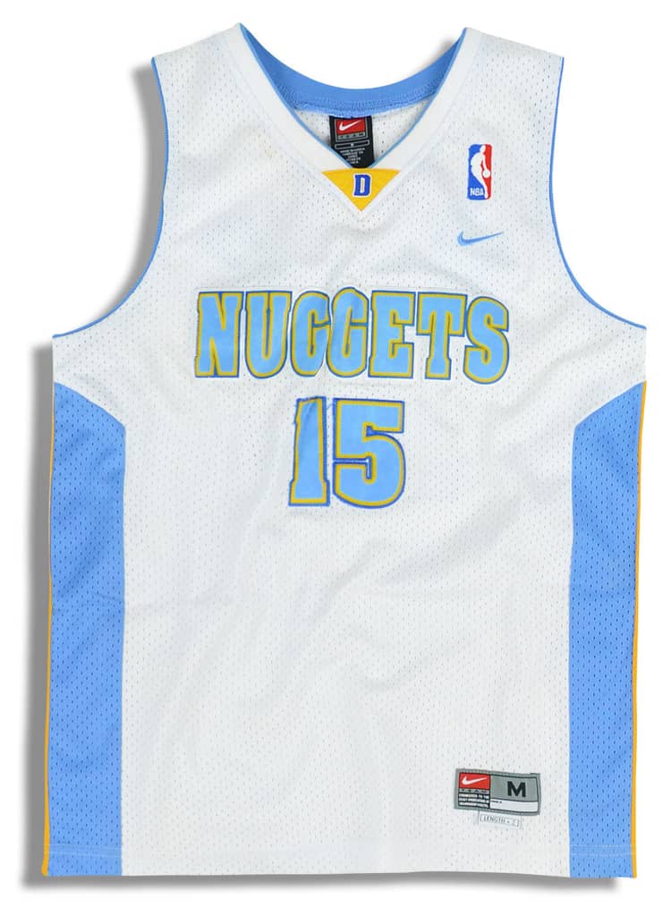 2003-04 Denver Nuggets Anthony #15 Nike Swingman Jersey (Home) Y