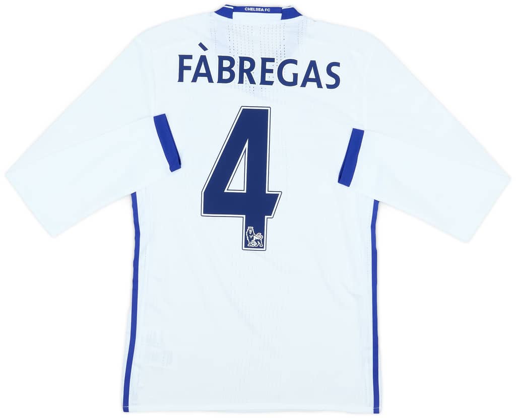 2016-17 Chelsea Player Issue Third L/S Shirt Fabregas #4 (S/M)