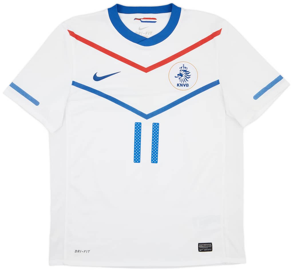 2010-11 Netherlands Away Shirt Robben #11 - 6/10 - (M)