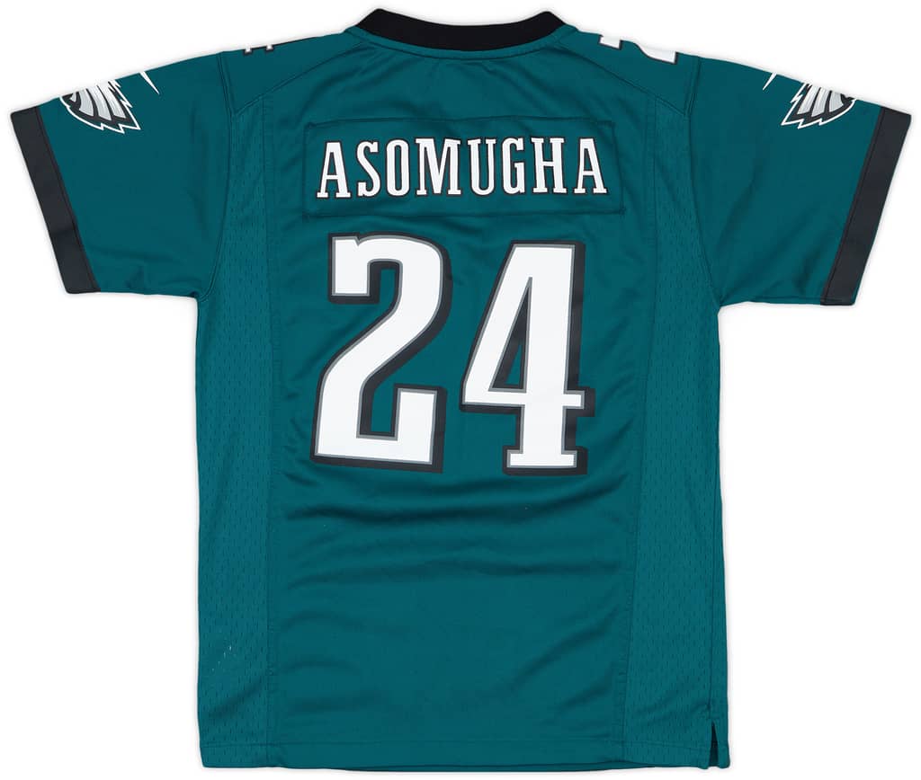 2012 Philadelphia Eagles Asomugha #24 Nike Game Home Jersey - 6/10 - (M.Boys)