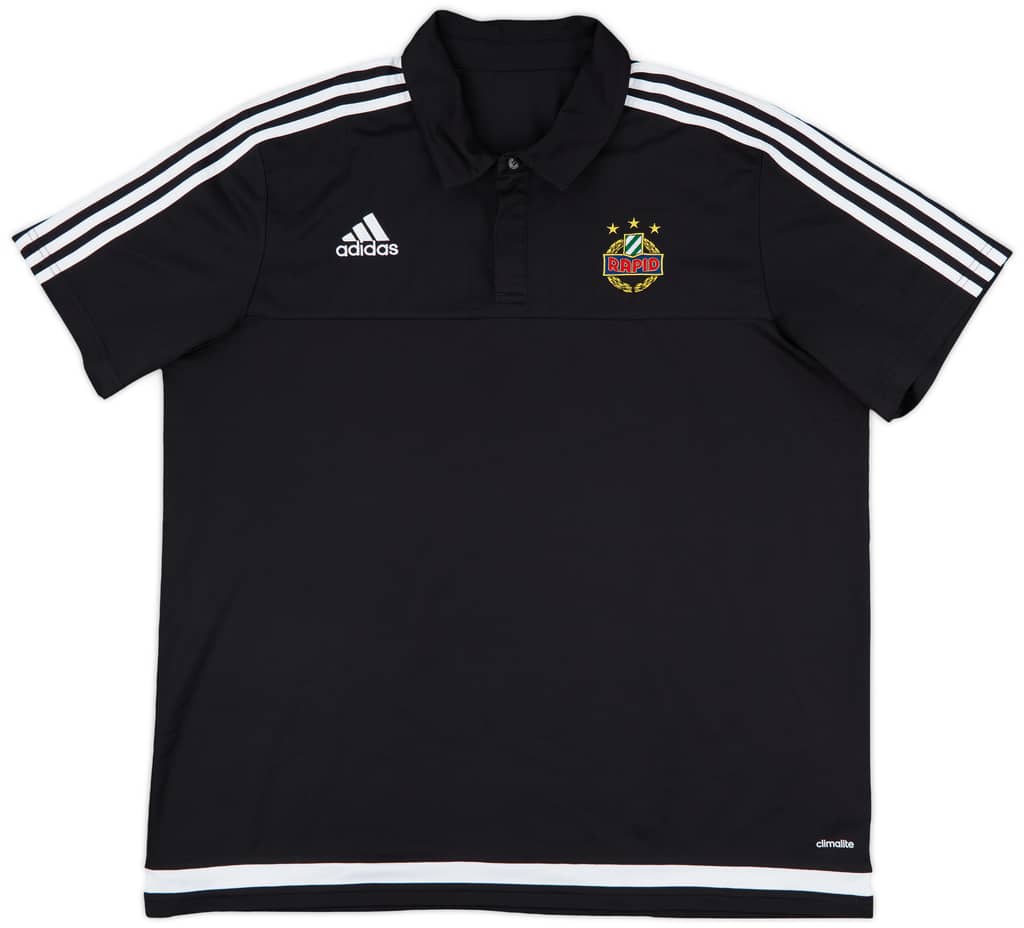 2015-16 Rapid Vienna adidas Polo Shirt - 9/10 - (XXL)