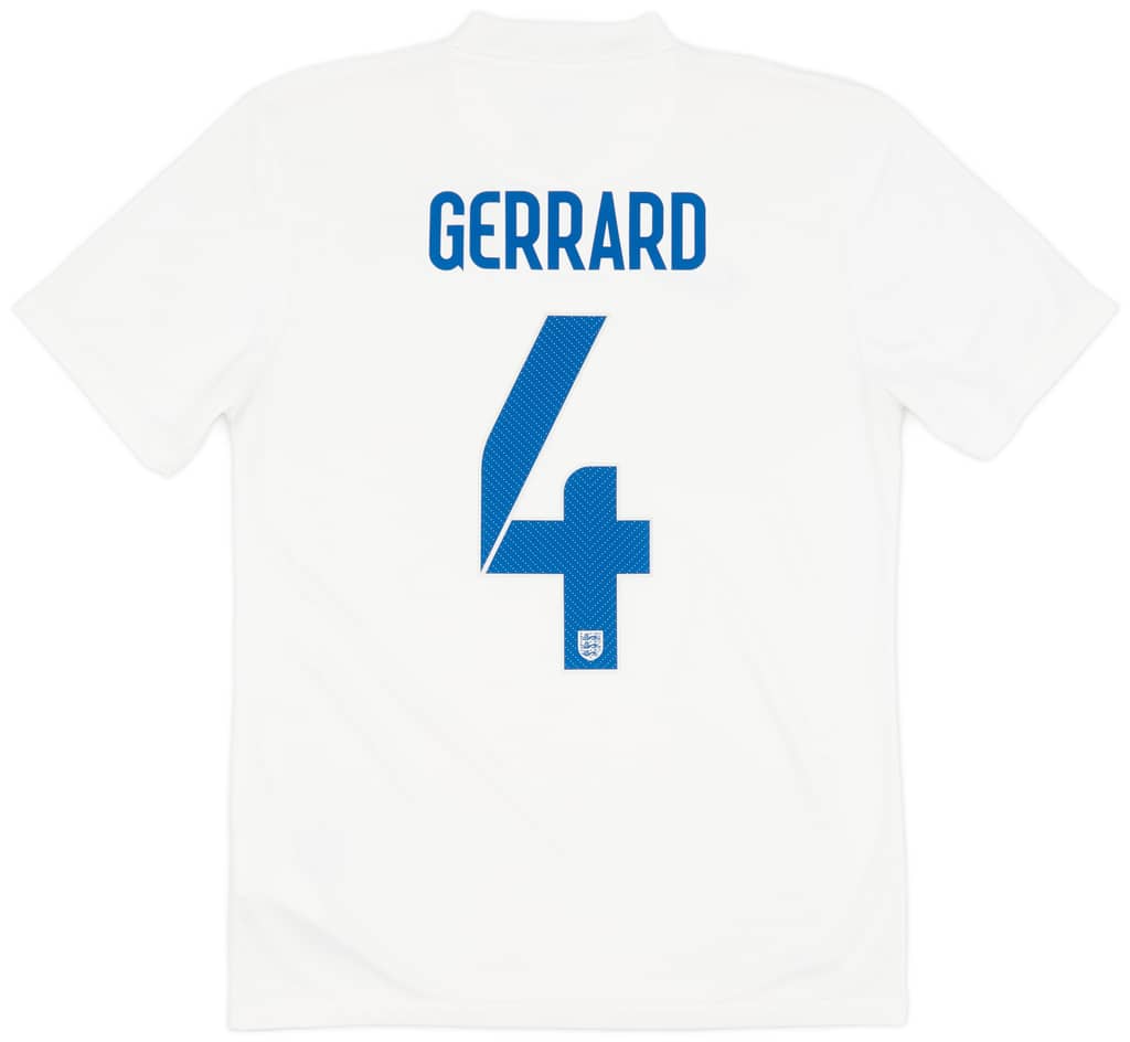 2014-15 England Home Shirt Gerrard #4 - 7/10 - (S)