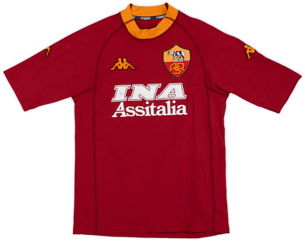 2000-01 Roma Home Shirt Batistuta #18 - 4/10 - (S)