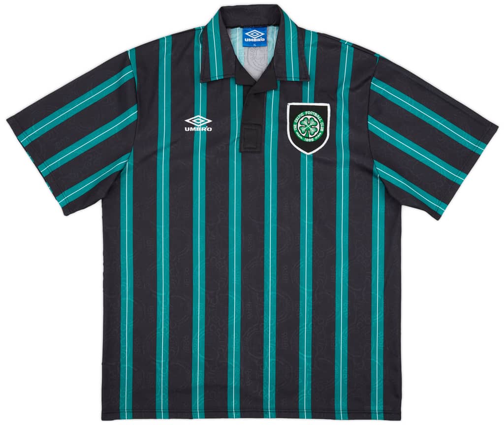 1992-93 Celtic Away Shirt - 9/10 - (XL)