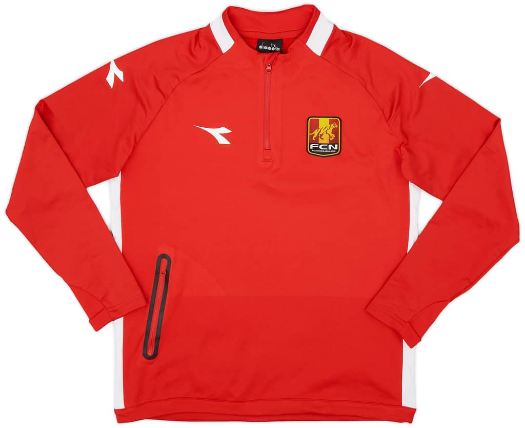 2018-19 FC Nordsjaelland Diadora 1/4 Zip Training Top - 8/10 - (L.Boys)