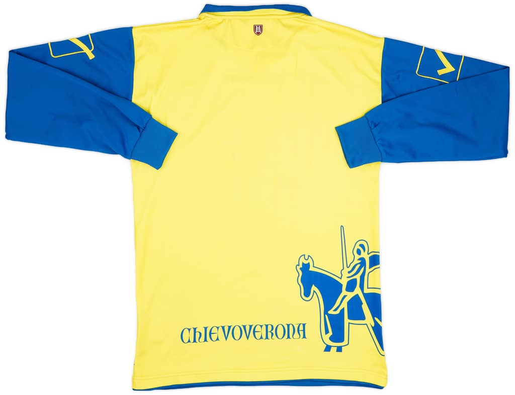 2012-13 Chievo Verona Signed Home L/S Shirt - 8/10 - (M)