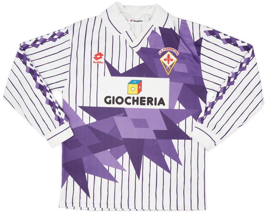 1991-92 Fiorentina Away L/S Shirt - 8/10 - (M)