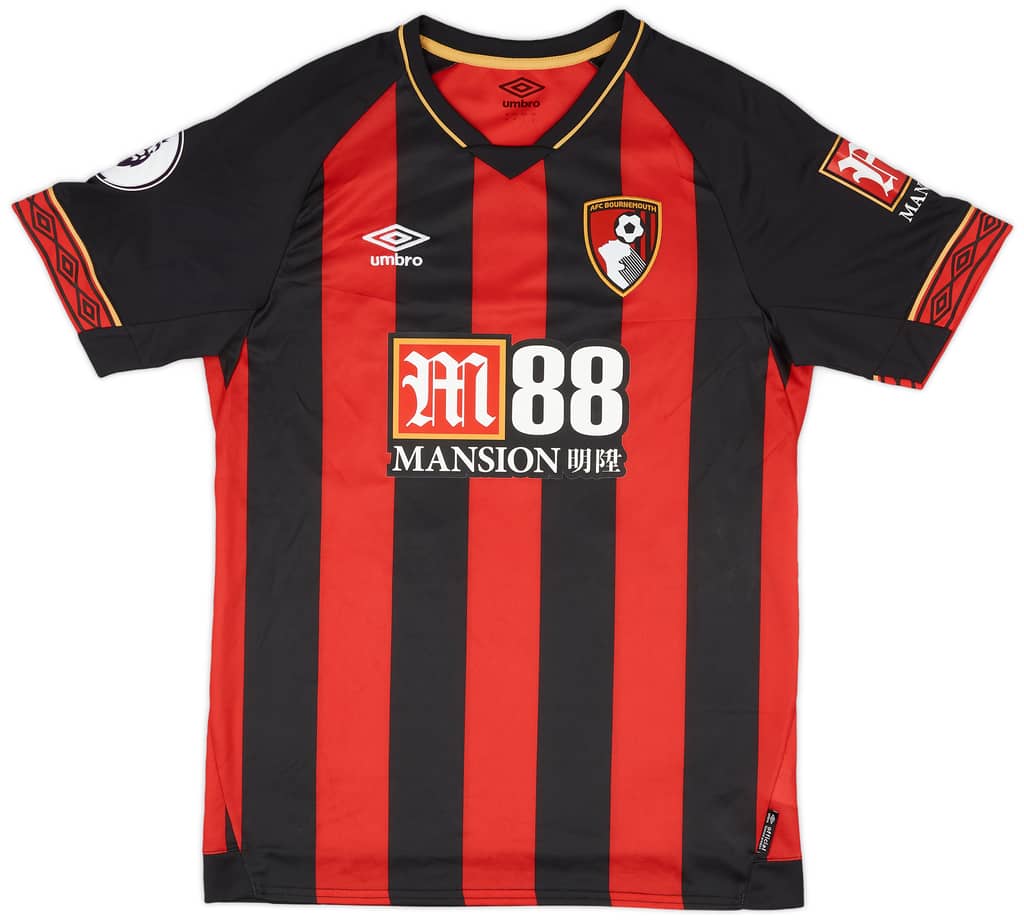 2018-19 Bournemouth Match Issue Home Shirt Mepham #33