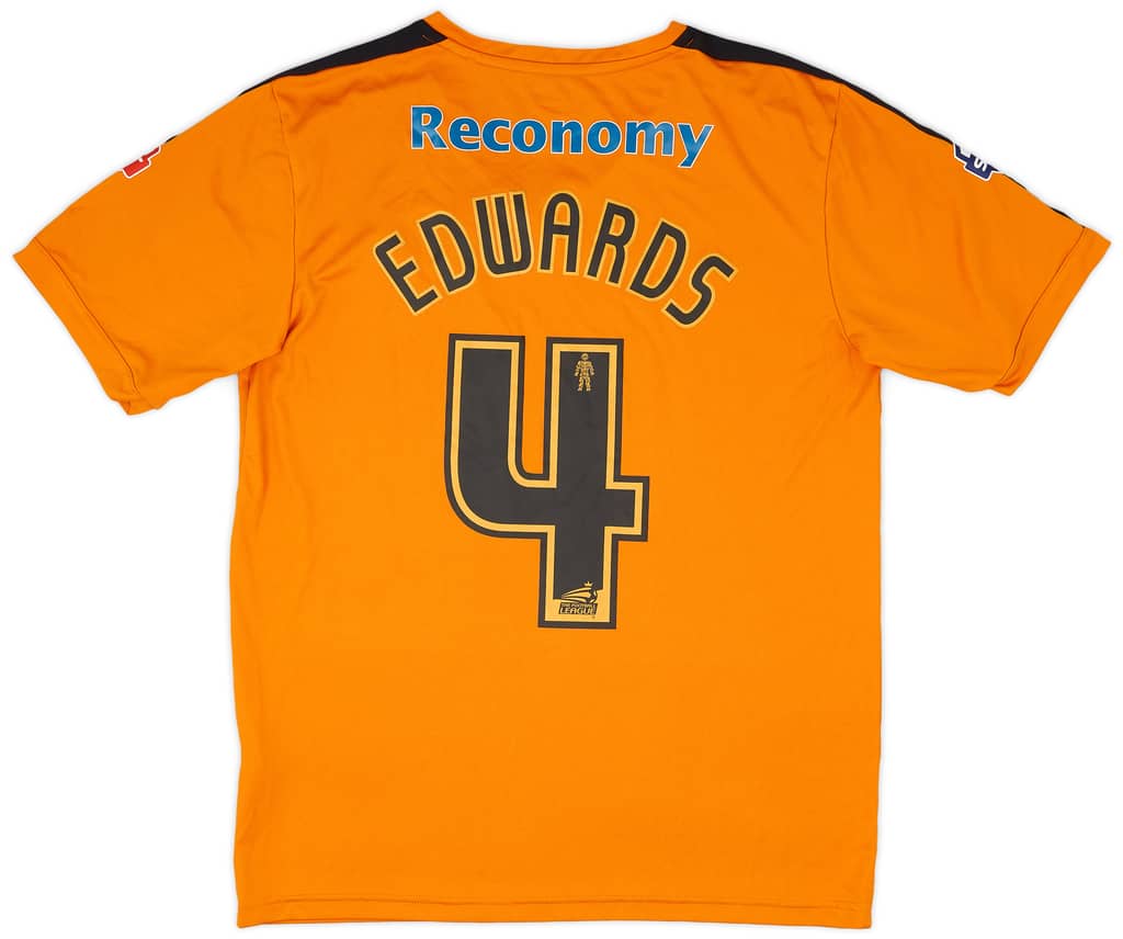 2015-16 Wolves Match Issue Home Shirt Edwards #4