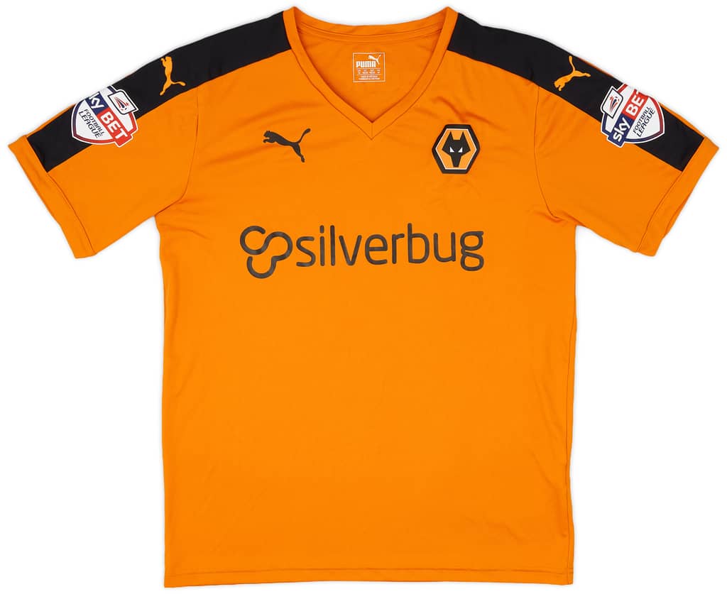 2015-16 Wolves Match Issue Home Shirt Edwards #4