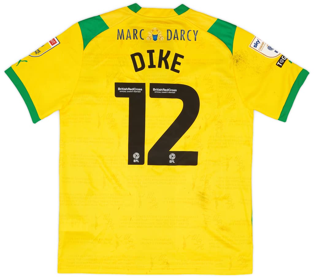2022-23 West Brom Match Worn Away Shirt Dike #12