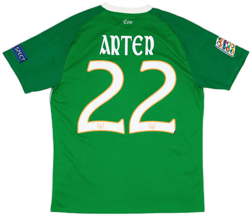 2018 Ireland Match Worn Nations League Home Shirt Arter #22 (v Denmark)