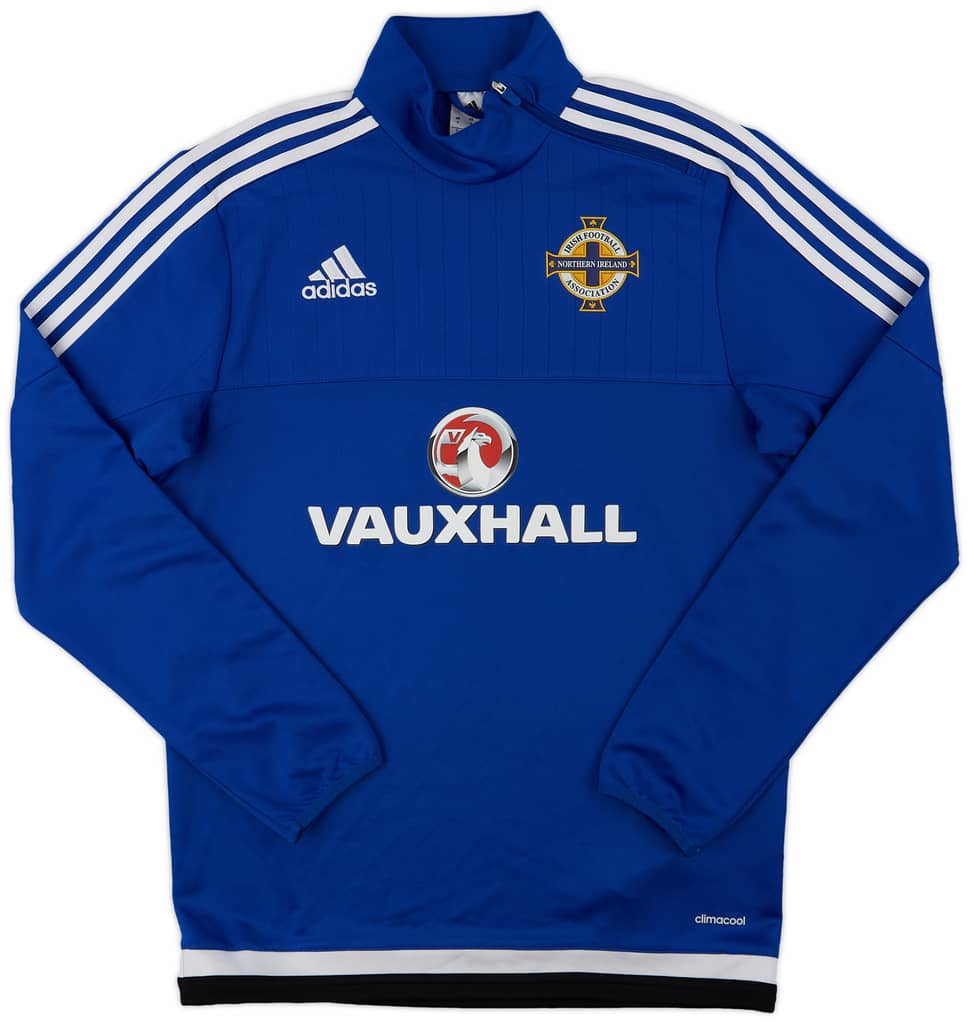 2015-16 Northern Ireland adidas 1/4 Zip Drill Top - 9/10 - (S)