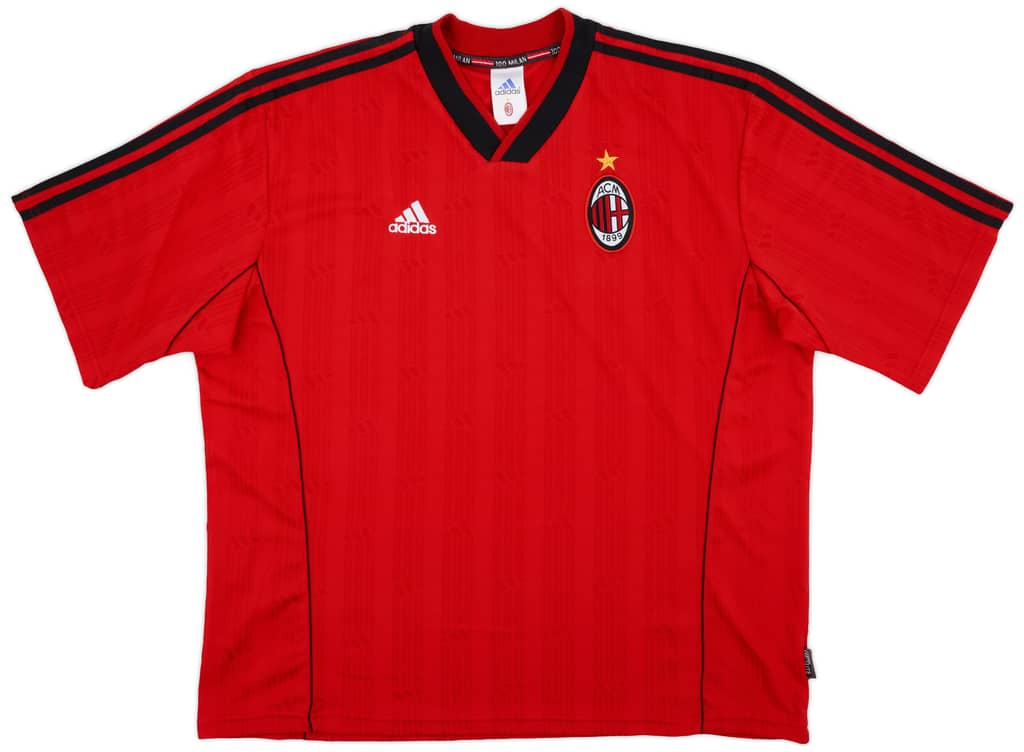 1999-00 AC Milan adidas Training Shirt - 9/10 - (XL)