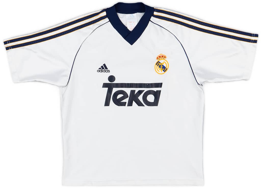 1998-00 Real Madrid Home Shirt - 8/10 - (M.Boys)