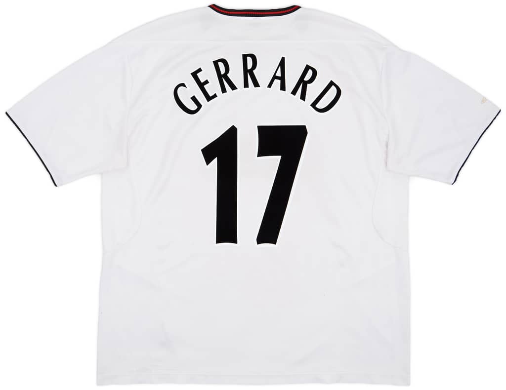 2003-04 Liverpool Away Shirt Gerrard #17 - 5/10 - (XXL)