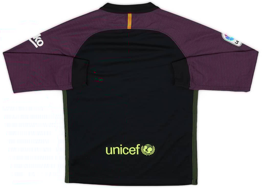 2016-17 Barcelona GK Shirt - 8/10 - (M.Boys)