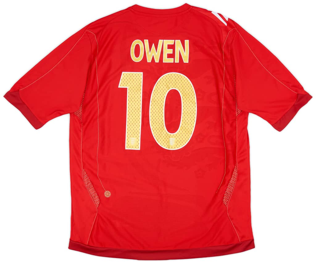 2006-08 England Away Shirt Owen #10 - 8/10 - (L)