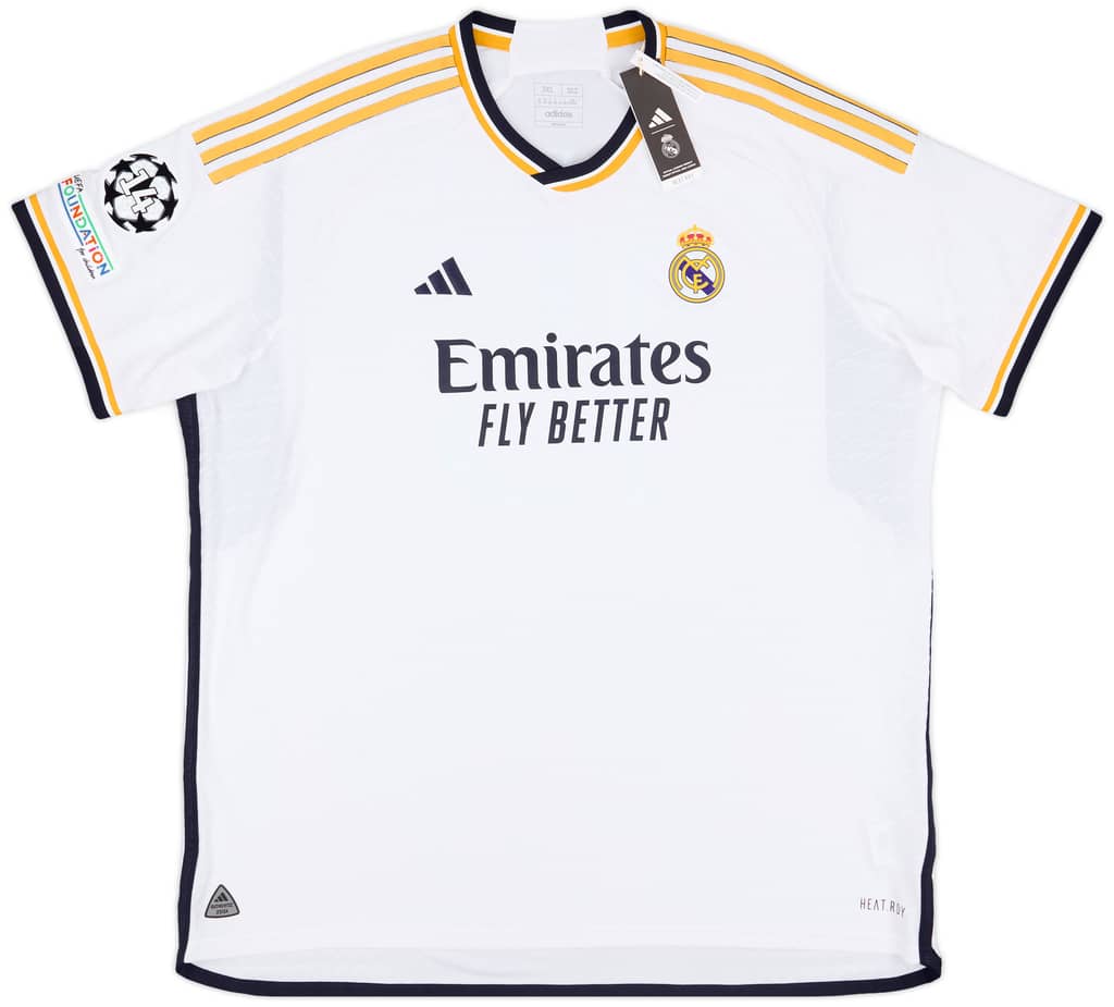 2023-24 Real Madrid Authentic Home CL Shirt Valverde #15 (3XL)