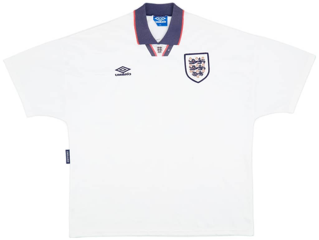 1993-95 England Home Shirt - 7/10 - (XXL)