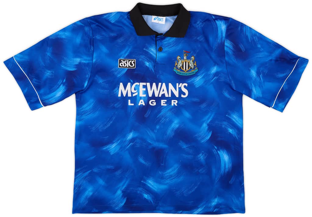 1993-95 Newcastle Away Shirt Cole #9 - 9/10 - (XL)