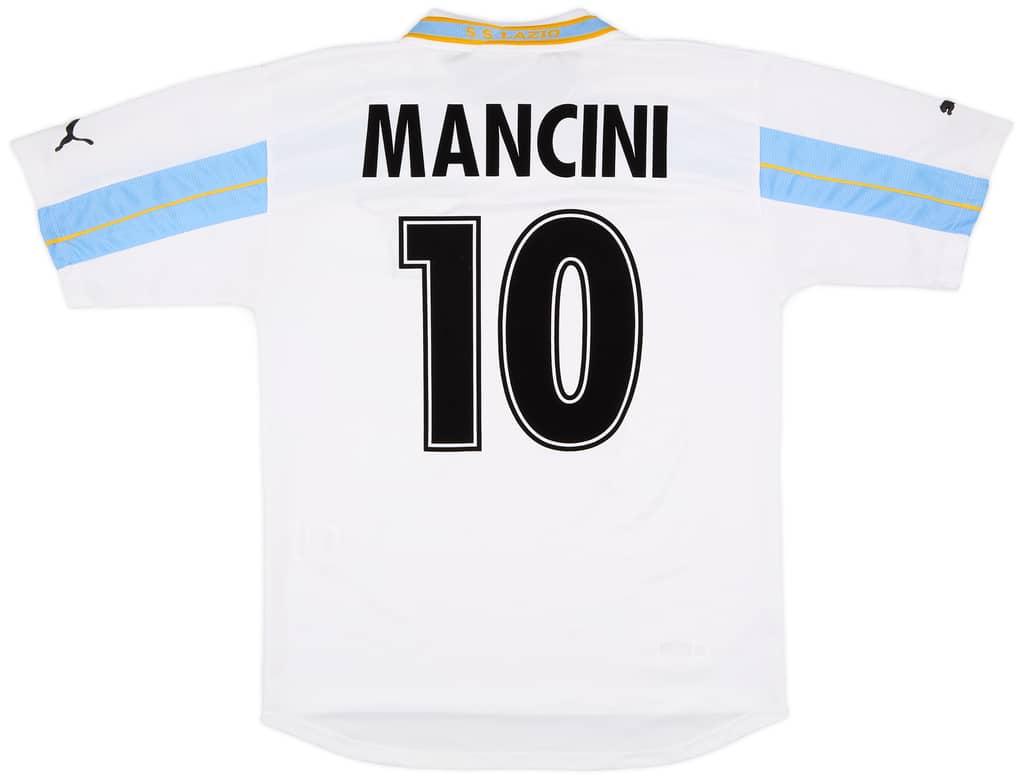 1999-00 Lazio Centenary Home Shirt Mancini #10 - 7/10 - (L)
