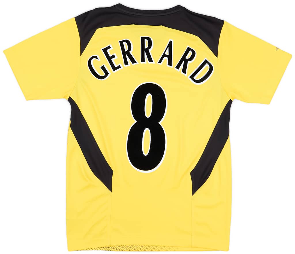2004-06 Liverpool Away Shirt Gerrard #8 - 9/10 - (XS)