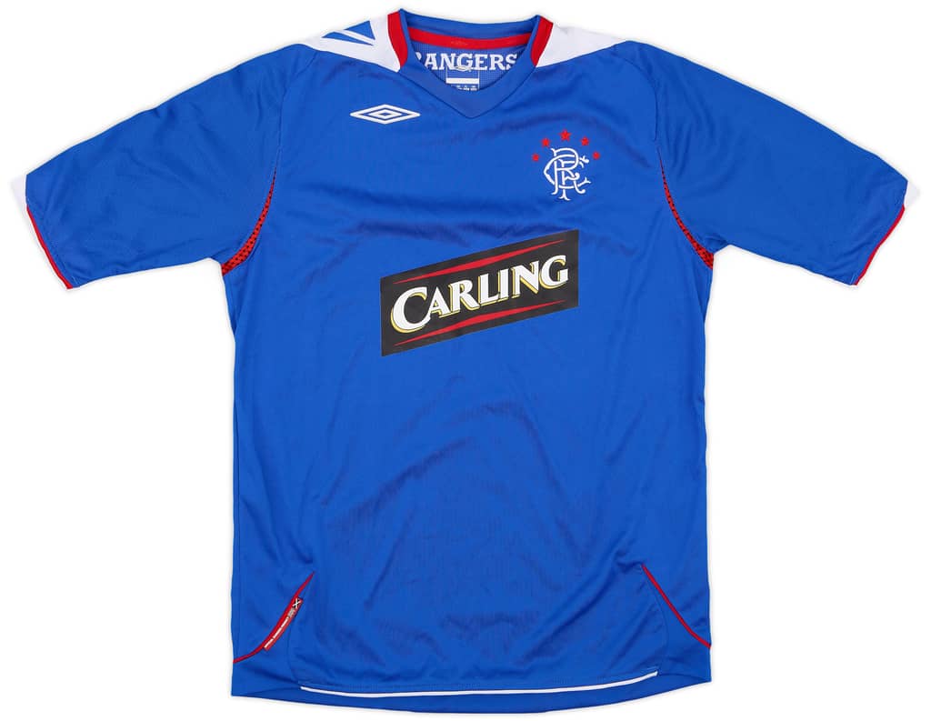 2006-07 Rangers Home Shirt - 8/10 - (L.Boys)