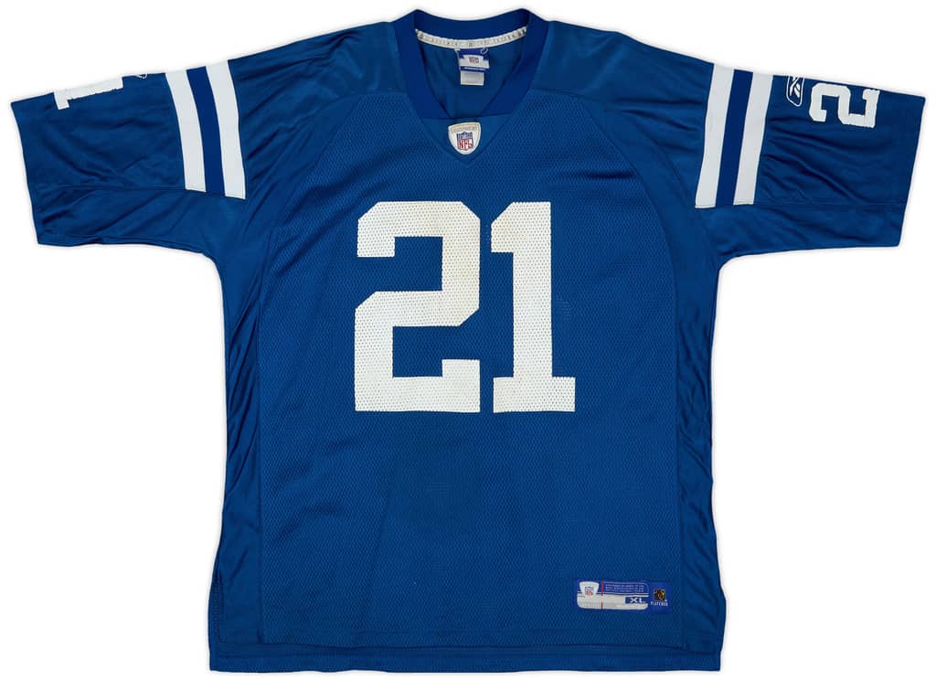 2005-06 Indianapolis Colts Sanders #21 Reebok On Field Home Jersey - 5/10 - (XL)