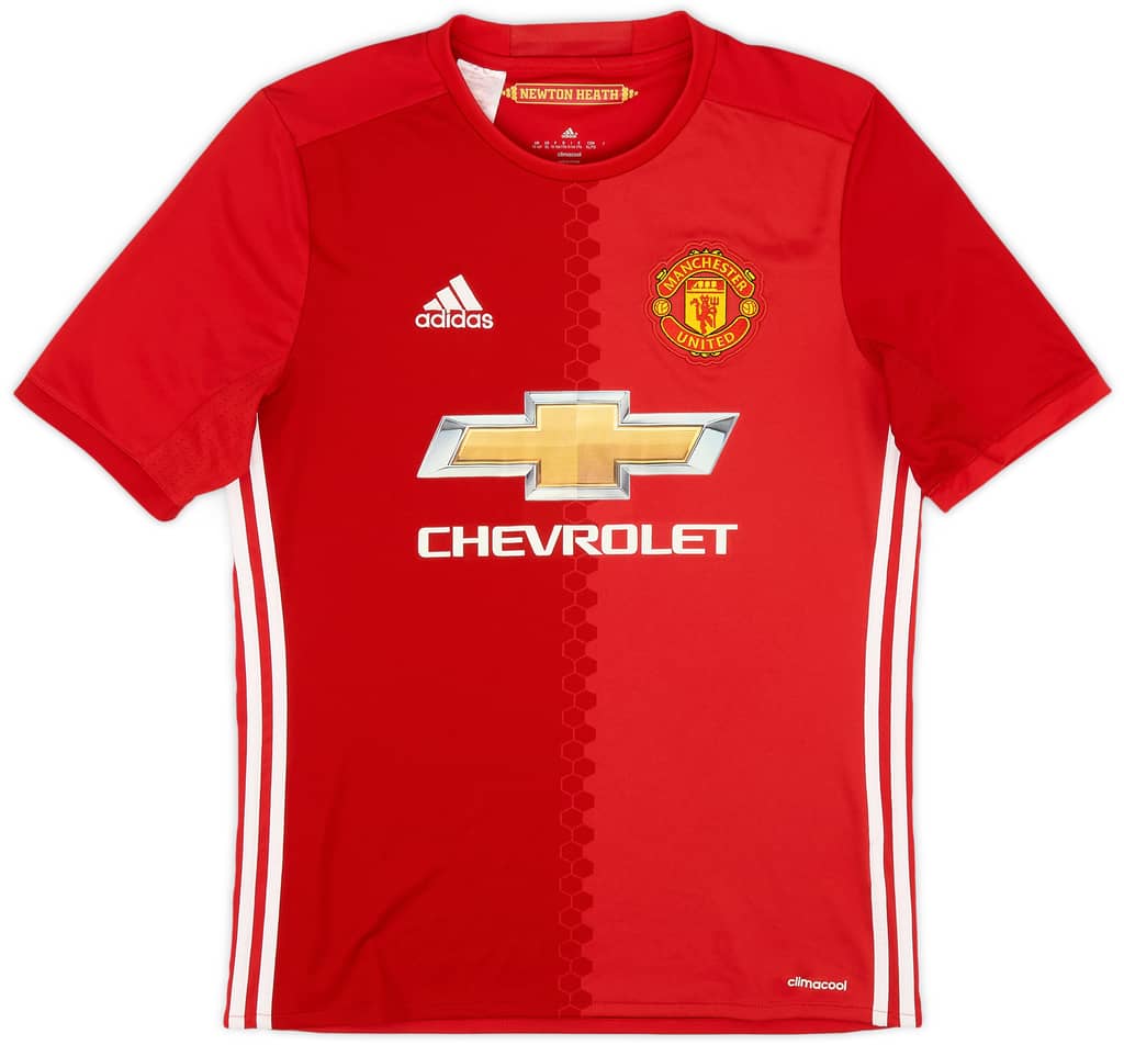 2016-17 Manchester United Home Shirt - 9/10 - (XL.Boys)
