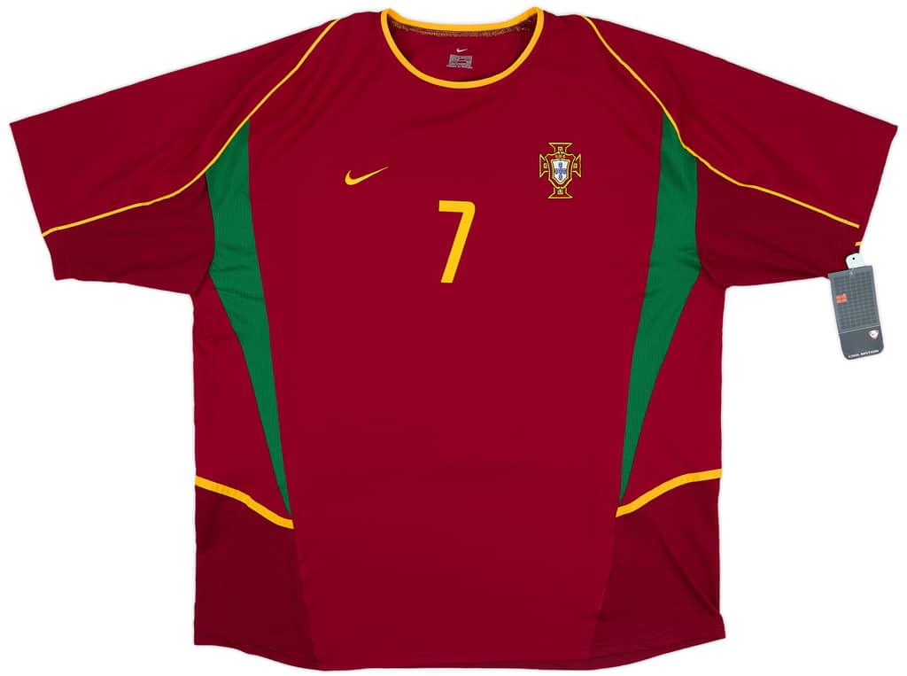 2002-04 Portugal Home Shirt Figo #7 (XXL)