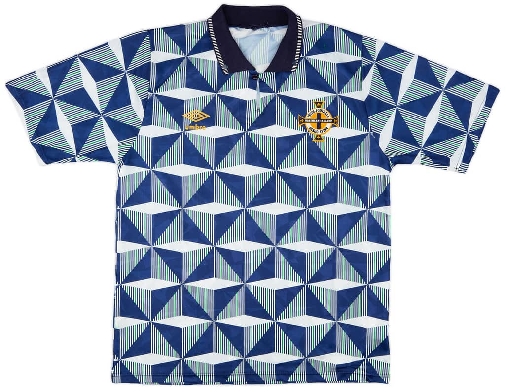 1990-92 Northern Ireland Away Shirt - 8/10 - (L)