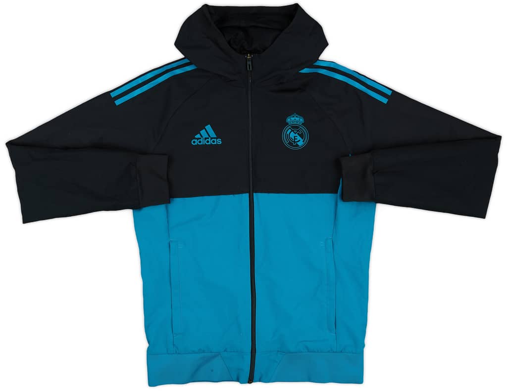 2017-18 Real Madrid adidas Hooded Track Jacket - 9/10 - (S)