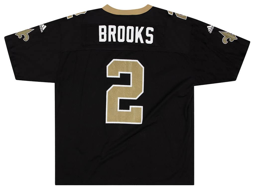 2000 New Orleans Saints Brooks #2 adidas Jersey (Home) XXL
