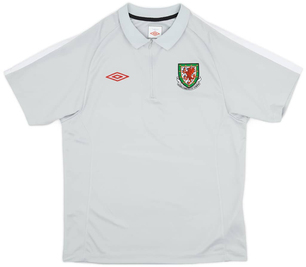 2010-11 Wales Umbro 1/4 Zip Training Shirt - 8/10 - (M)
