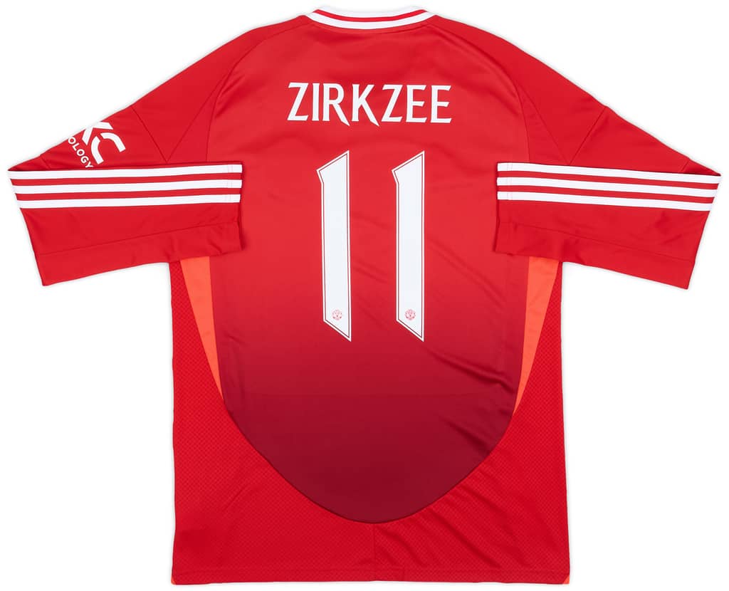 2024-25 Manchester United Home L/S Shirt Zirkzee #11