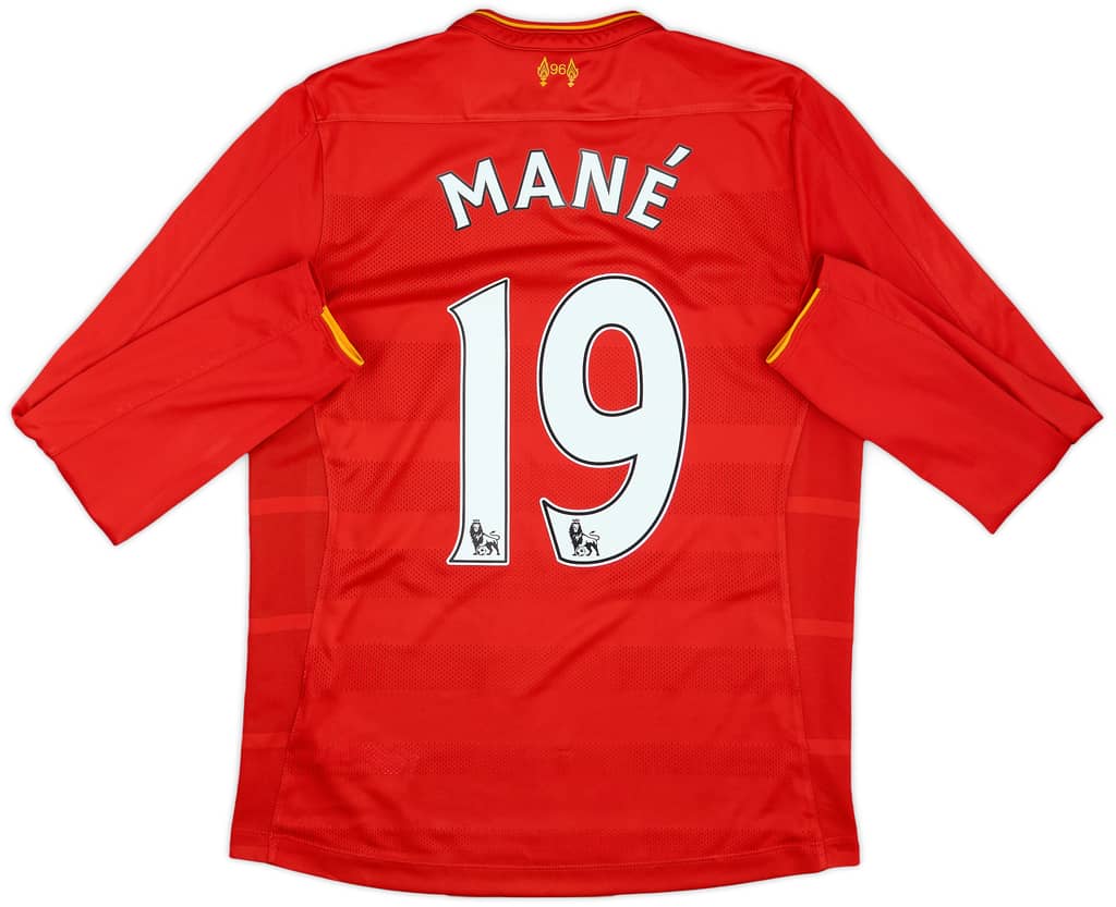 2016-17 Liverpool Home L/S Shirt Mane #19 - 6/10 - (S)