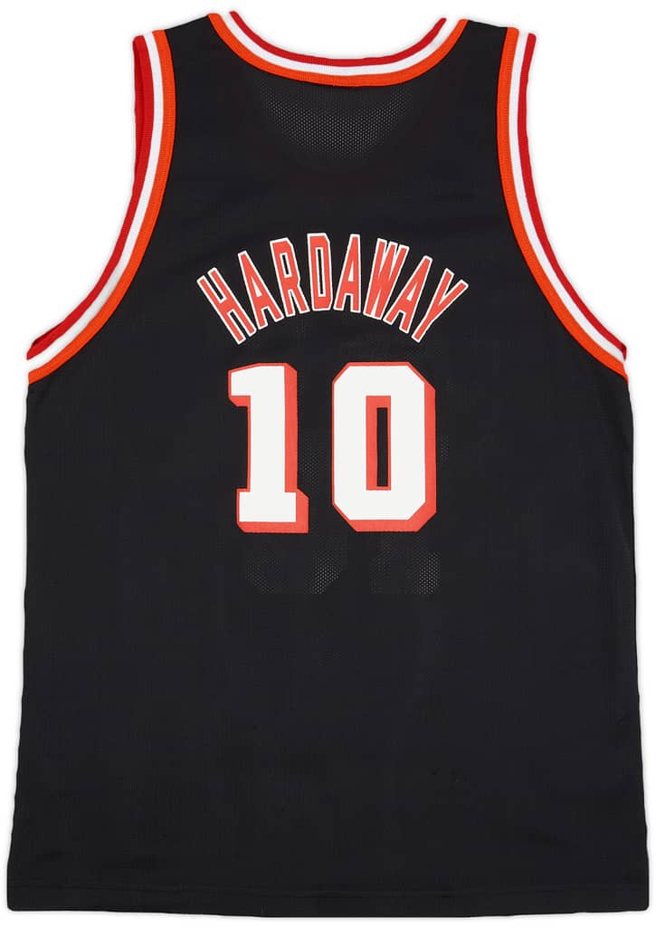 1996-99 Miami Heat Hardaway #10 Champion Away Jersey - 8/10 - (XL.Boys)