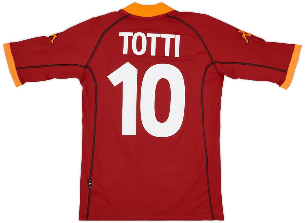2001-02 Roma Home Shirt Totti #10 - 6/10 - (S)