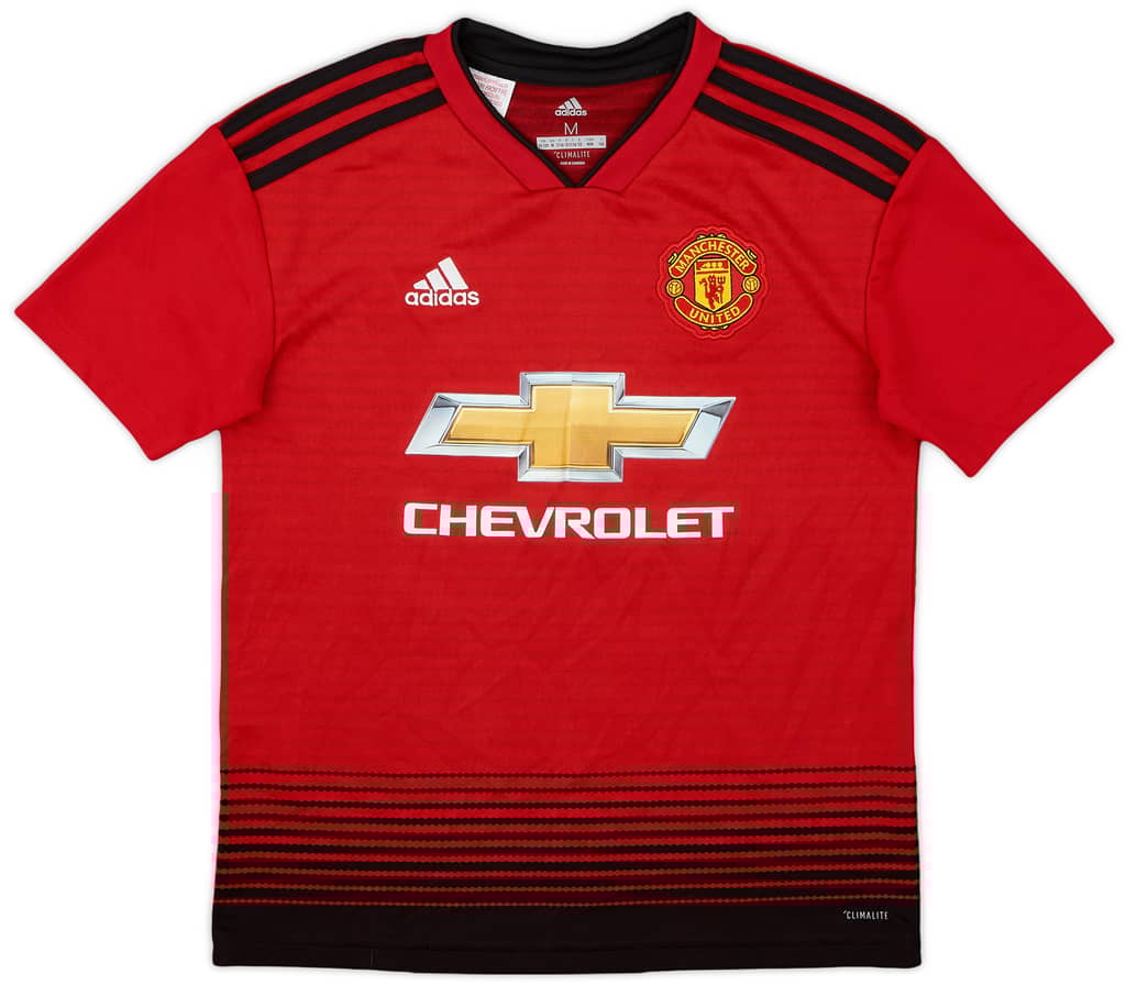 2018-19 Manchester United Home Shirt - 9/10 - (M.Boys)