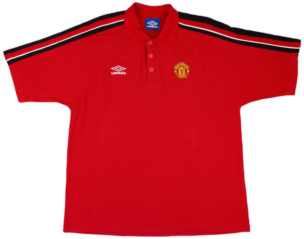 1999-00 Manchester United Umbro Polo Shirt - 9/10 - (XXL)