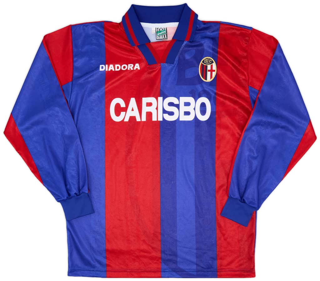 1996-97 Bologna Home L/S Shirt - 8/10 - (L)