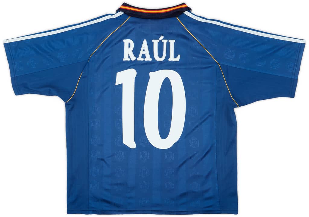 1999-00 Spain Away Shirt Raul #10 - 7/10 - (XL)