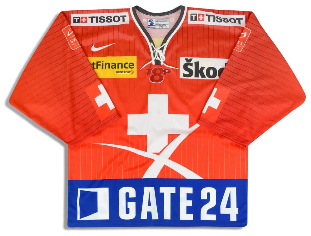 2008 Switzerland National Hockey Team Ochsner Jersey (Home) L
