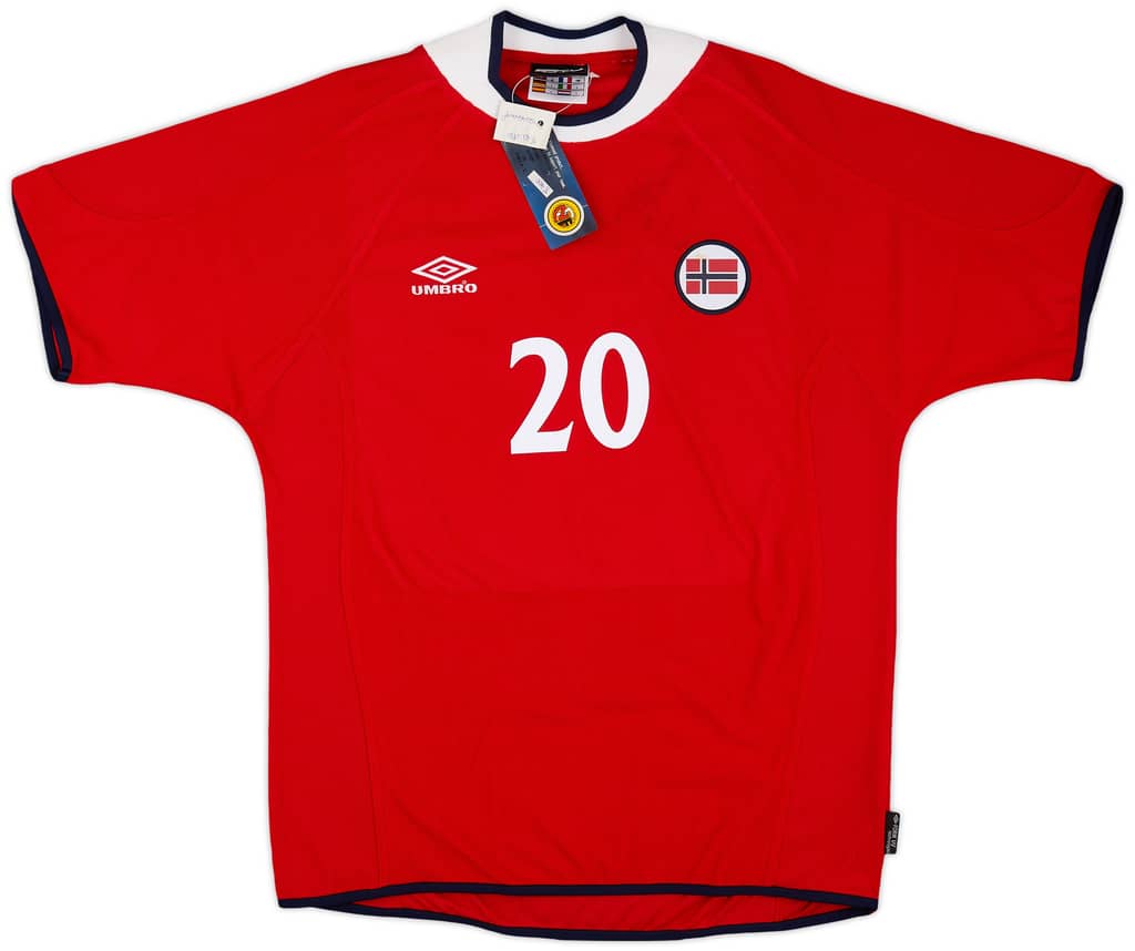 2000-02 Norway Home Shirt Solskjaer #20 (L)