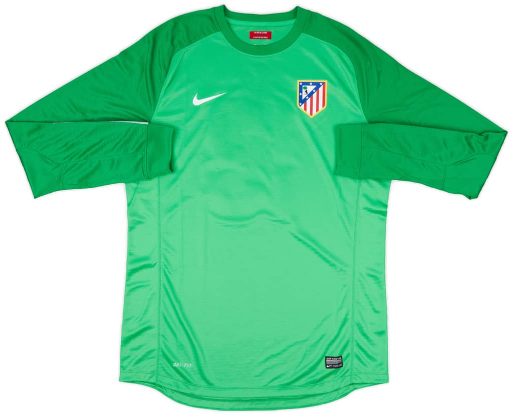 2013-14 Atletico Madrid Player Issue GK Shirt Courtois #13 - 10/10 - (XL)