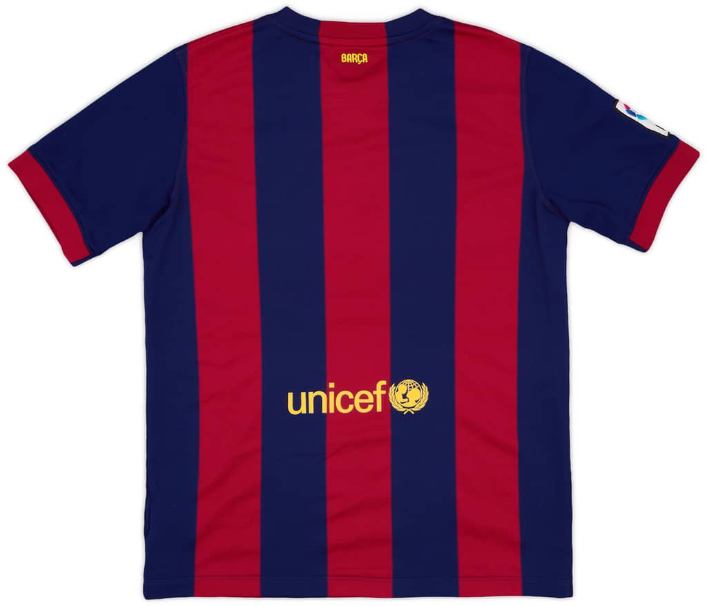 2014-15 Barcelona Home Shirt - 9/10 - (XL.Boys)