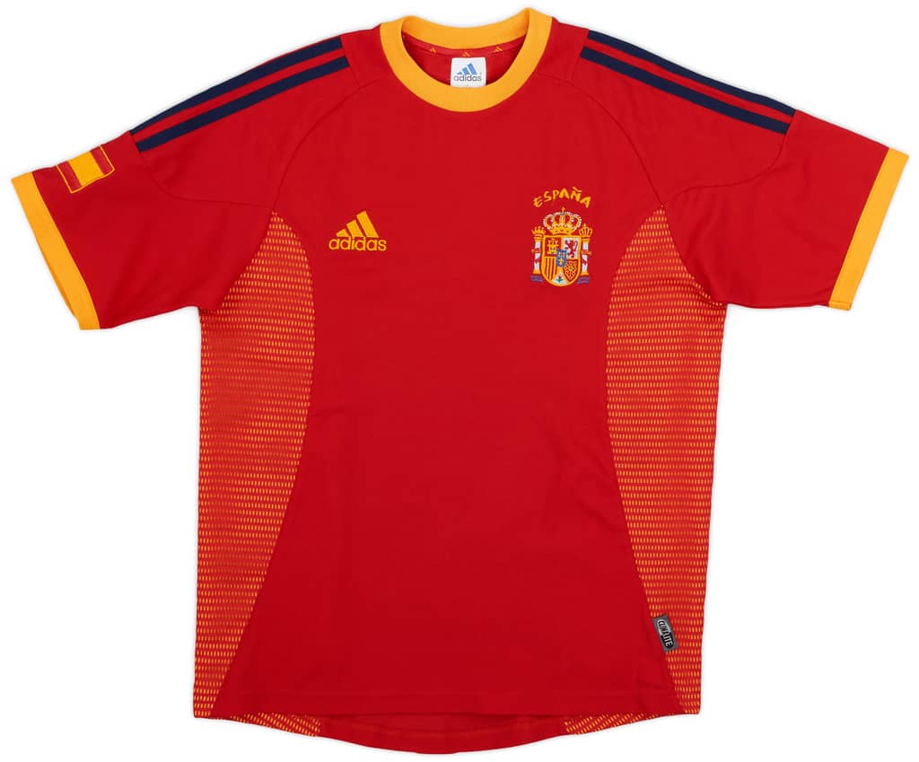 2002-04 Spain Home Shirt - 9/10 - (XL.Boys)